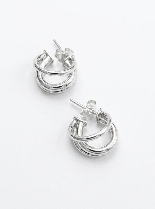 Arracada Triple en Plata.925