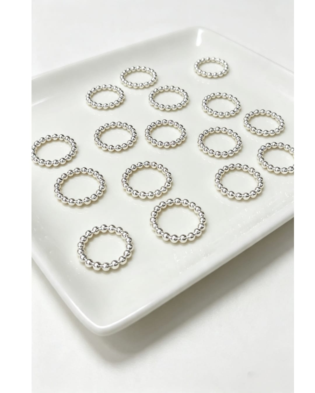 Anillo Carrusel Bolitas de plata .925