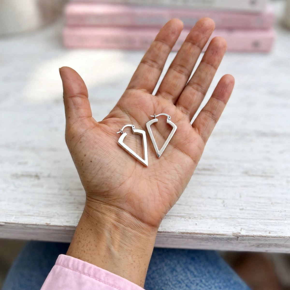 Aretes Helado Plata.925