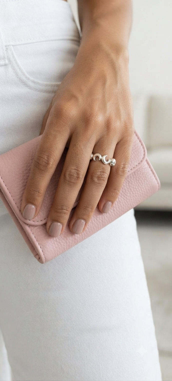 Anillo Carrusel Lunas Plata.925