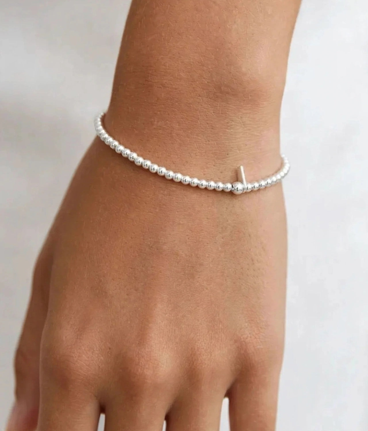 Pulsera de Bolitas 2.2 mm Plata.925