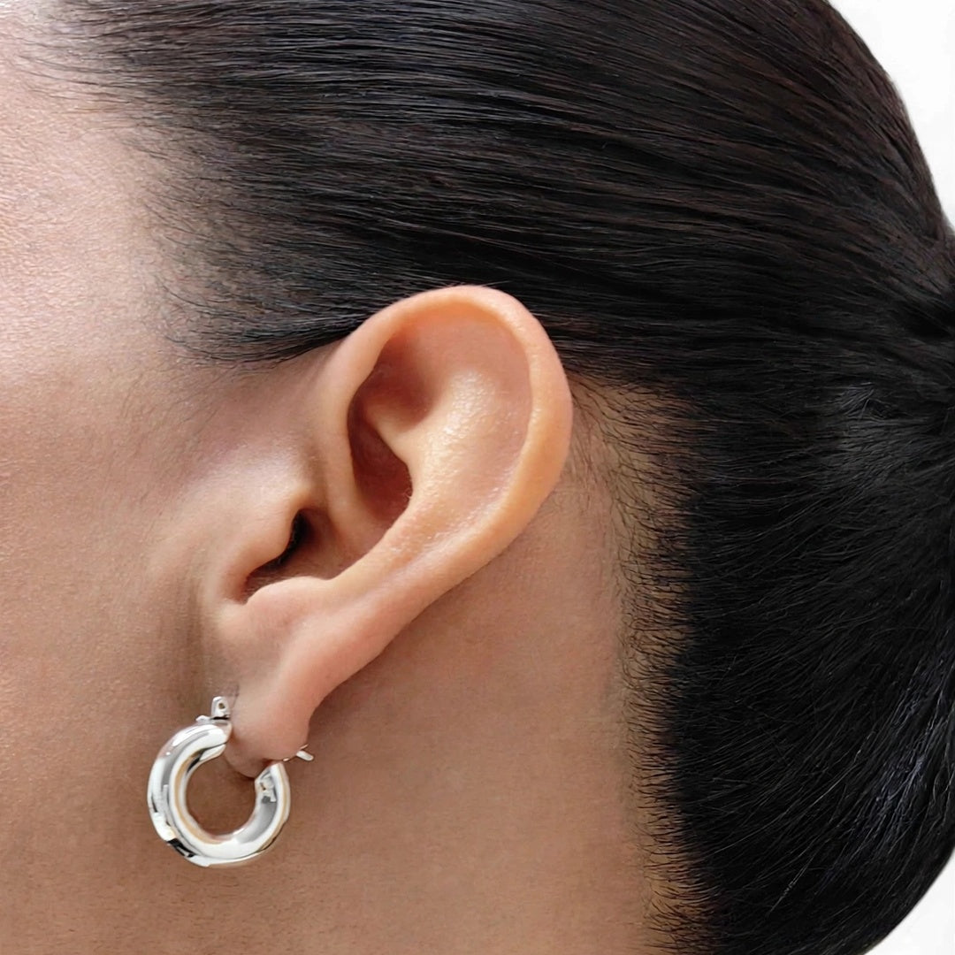 Arracadas Chunky Dona Plata.925