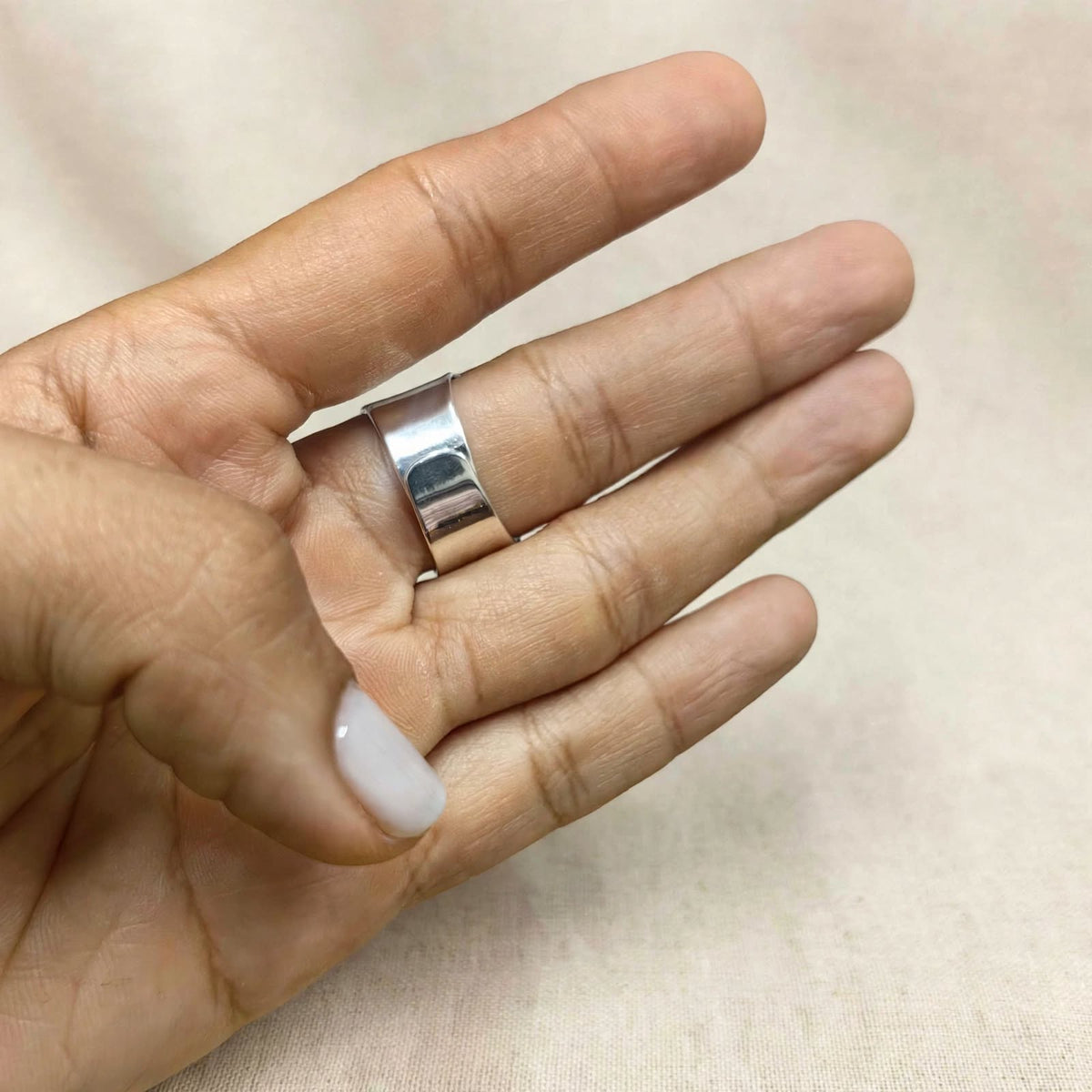 Anillo de Plata .925 con Onix Facetada